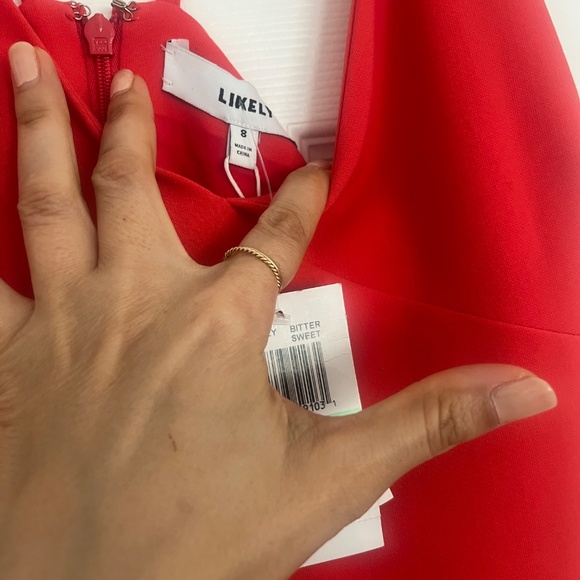 Nwt likely Brooklyn dress red size 8 - Picture 2 of 5